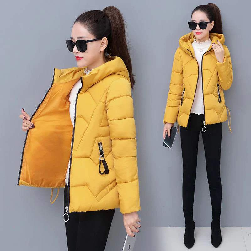 Christmas Gift Deanwangkt Winter Jacket Women Coats Hooded Jackets Parkas Thick Warm Cotton Padded Female Loose Short Coat Outwear Plus size 4XL P820 - Deanwangkt