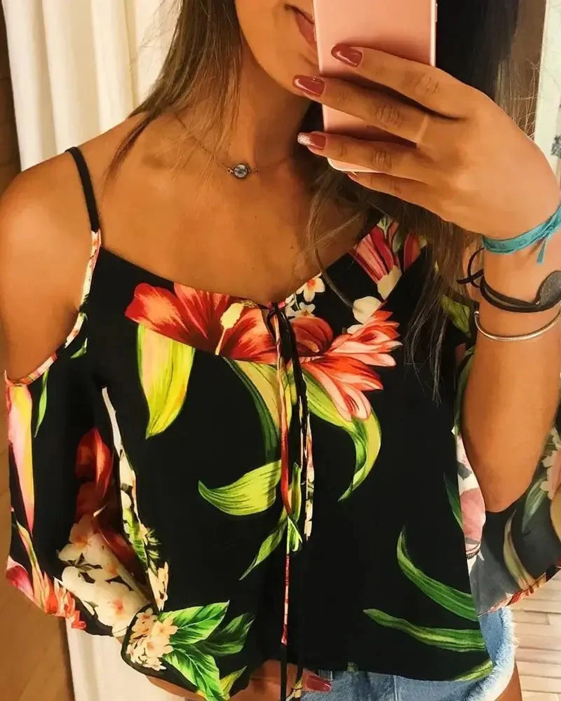 Deanwangkt - Off-the-shoulder floral blouse - Deanwangkt