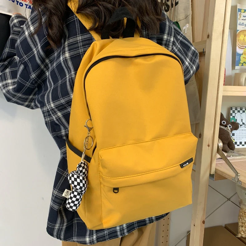 Back to school backpack Deanwangkt Fashion Waterproof Nylon Backpacks Shoulder Bag Female Big Travel For Teenage Girl Bag Mochilas - Deanwangkt