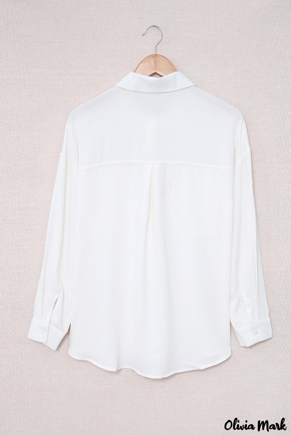 Deanwangkt - White buttoned shirt with long sleeves and plain pocket - Deanwangkt