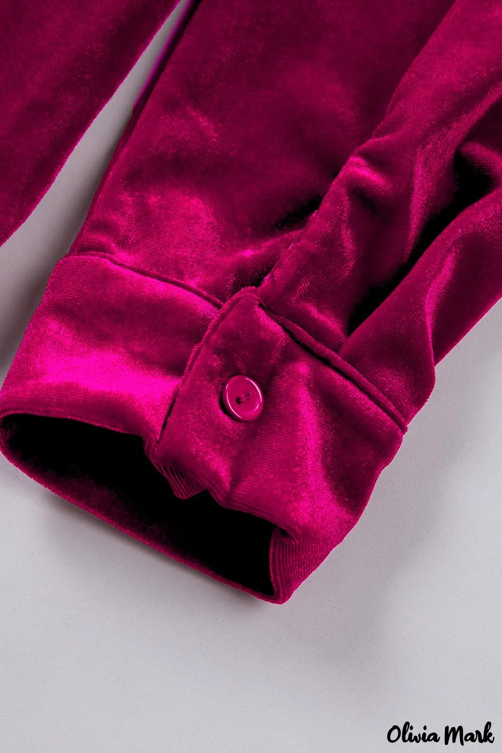 Deanwangkt - Navy Velvet Button Pocket Long Sleeve Shirt - Deanwangkt