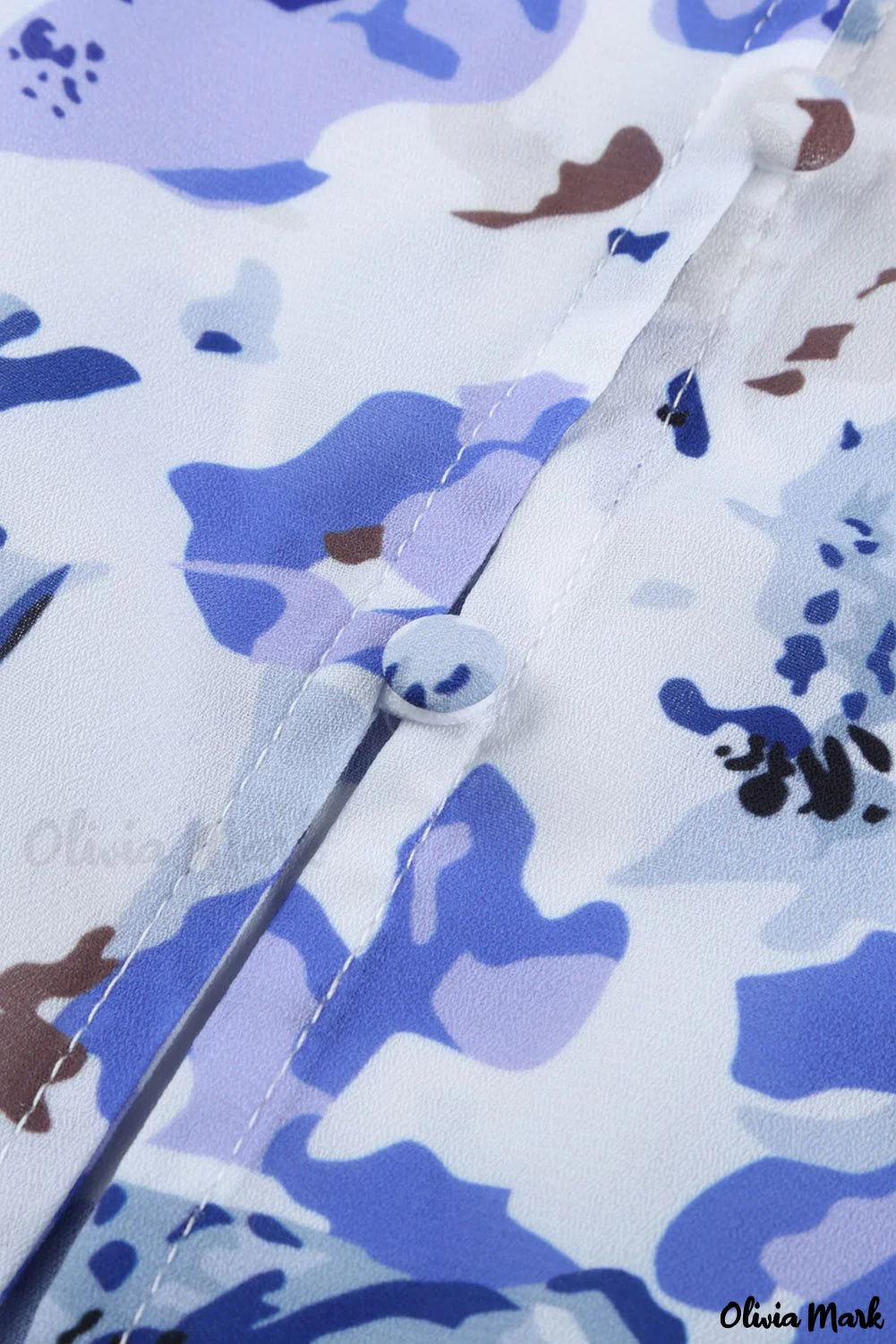 Deanwangkt - Blue Floral Smocked Blouse Cakewalk - Deanwangkt