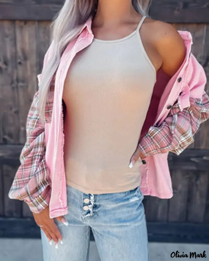 Deanwangkt - Contrast Check Long Sleeve Jacket - Deanwangkt