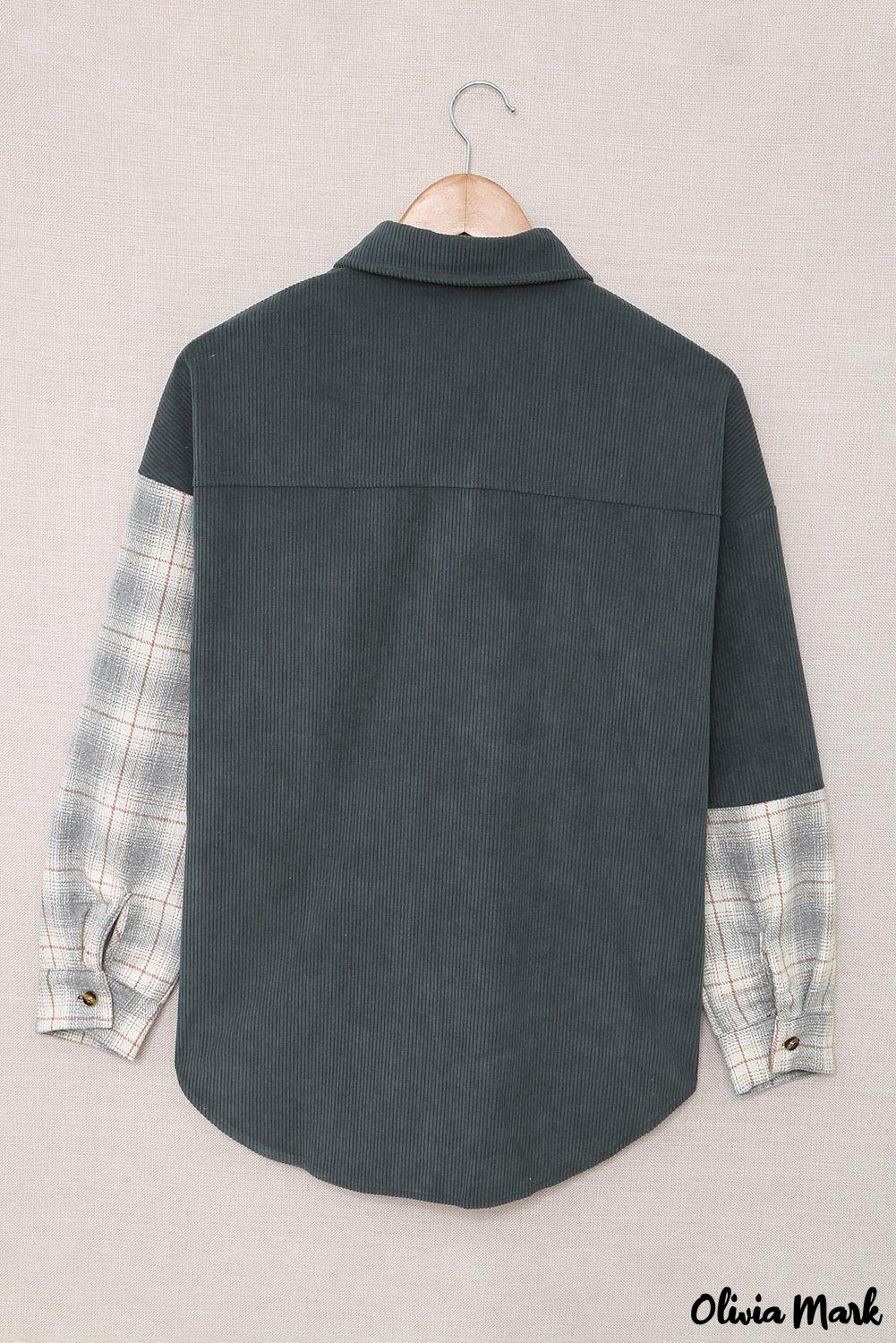 Deanwangkt - Oversized button-up shirt in checked corduroy - Deanwangkt