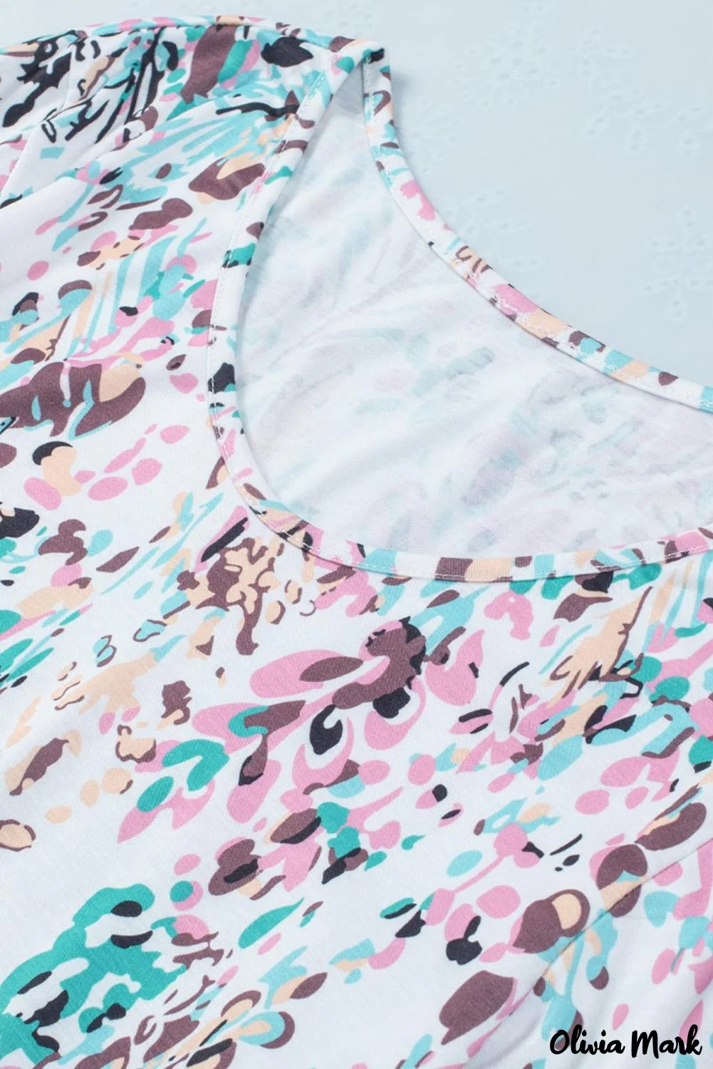 Deanwangkt - Green Floral Print Puff Sleeve Loose Blouse - Deanwangkt