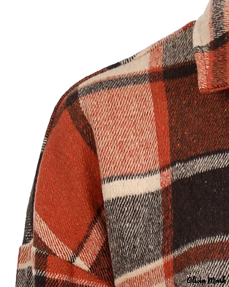 Deanwangkt - Long buttoned jacket in checked flannel - Deanwangkt