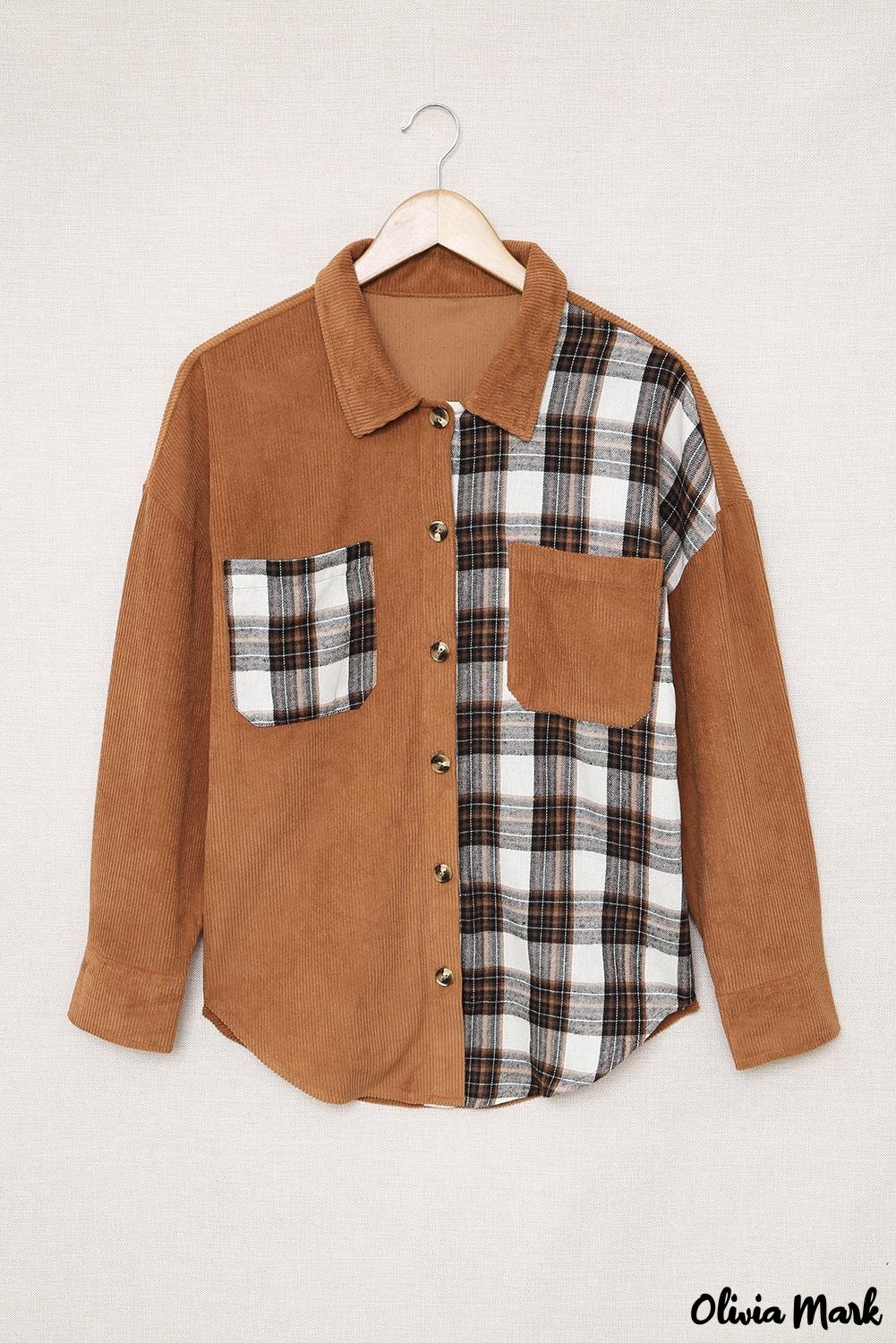 Deanwangkt - Brown Checked Corduroy Shirt - Deanwangkt