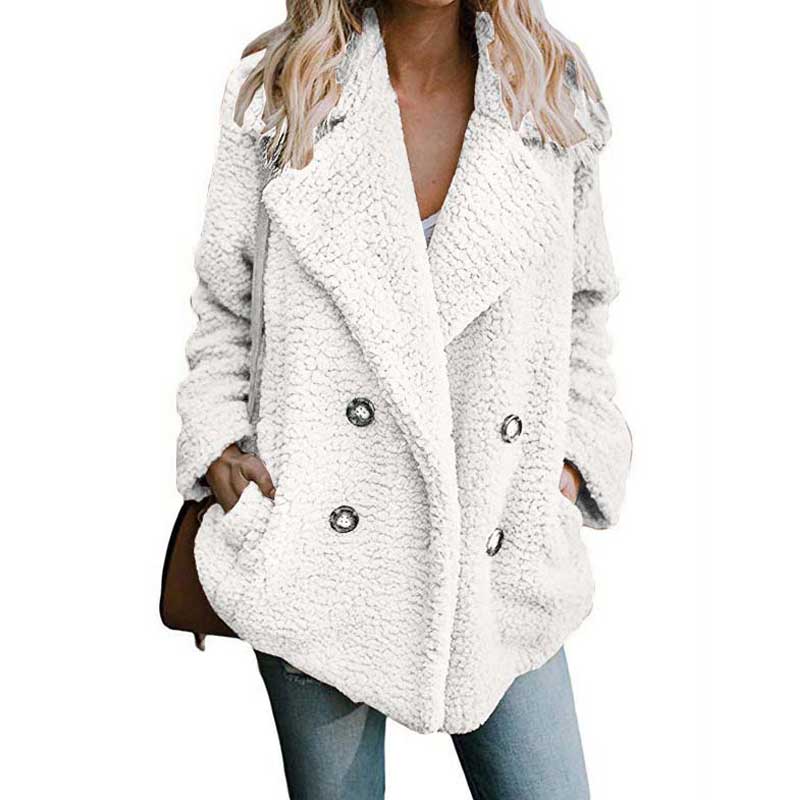 Christmas Gift Deanwangkt Autumn Winter Teddy Coat Women Faux Fur Coat Female Oversized Teddy Jacket Ladies Outerwear Overcoat Thick Warm Plush Coats - Deanwangkt