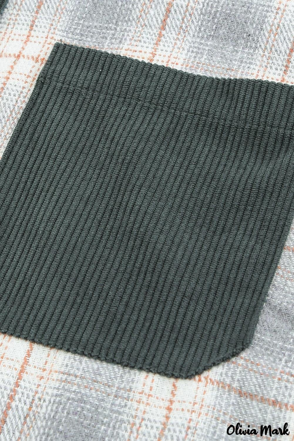 Deanwangkt - Oversized button-up shirt in checked corduroy - Deanwangkt