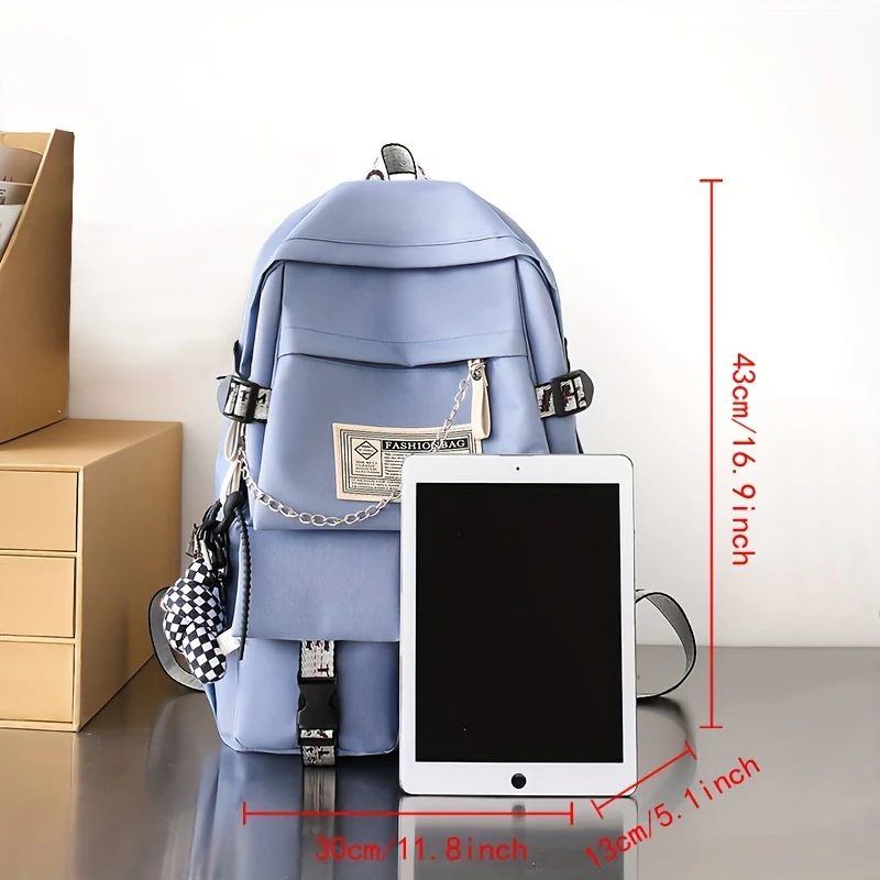 Schoolbag Female Campus Style Backpack Female Couple Backpack Everything Large Capacity Schoolbag Male - Deanwangkt
