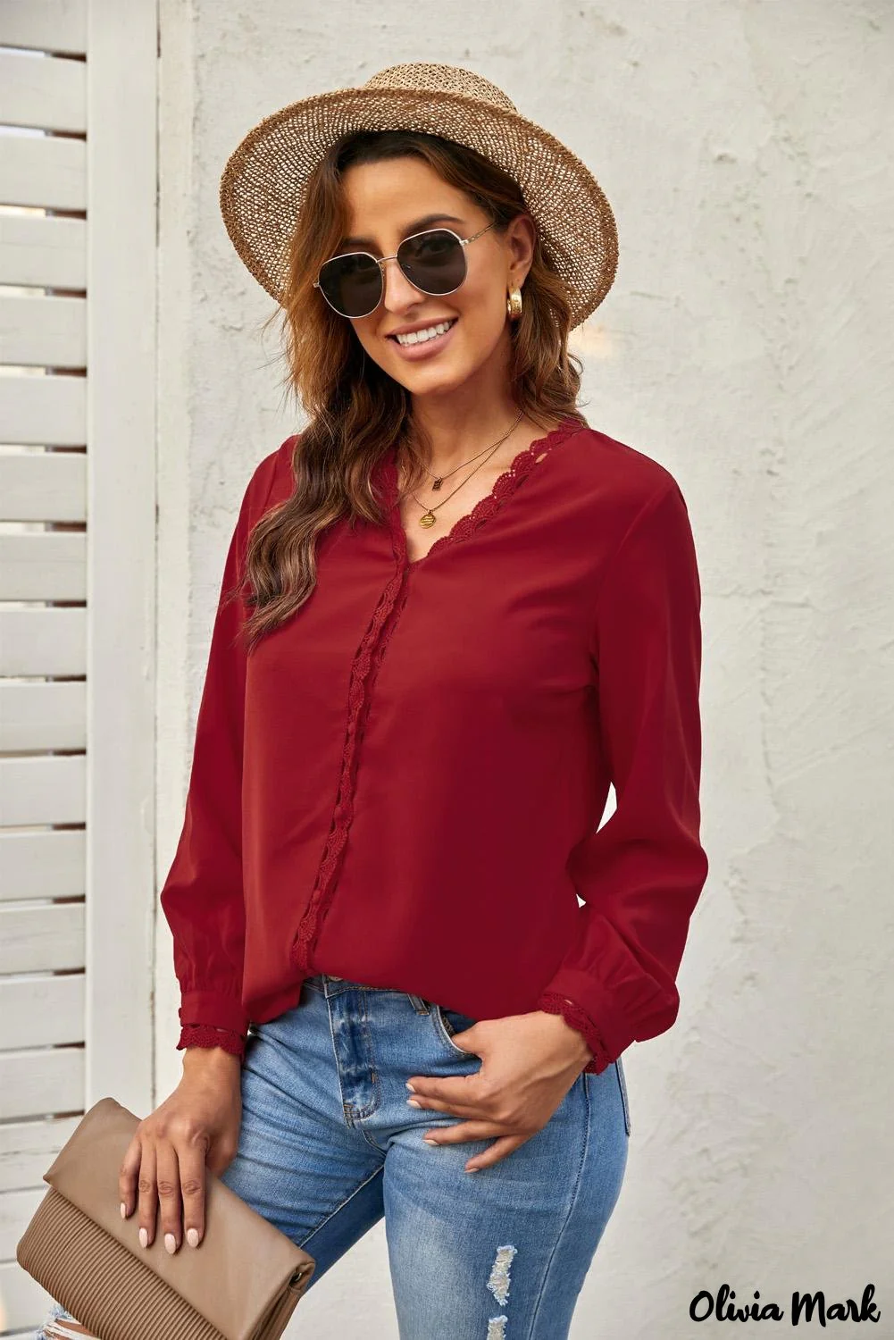 Deanwangkt - Black Crochet Lace Button Down Long Sleeve Shirt - Deanwangkt