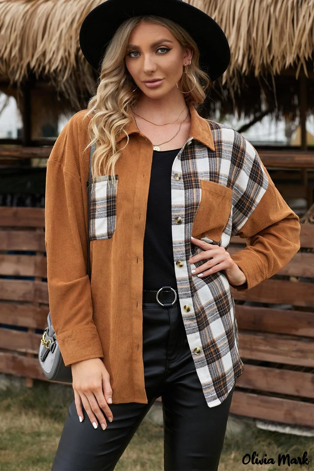 Deanwangkt - Brown Checked Corduroy Shirt - Deanwangkt