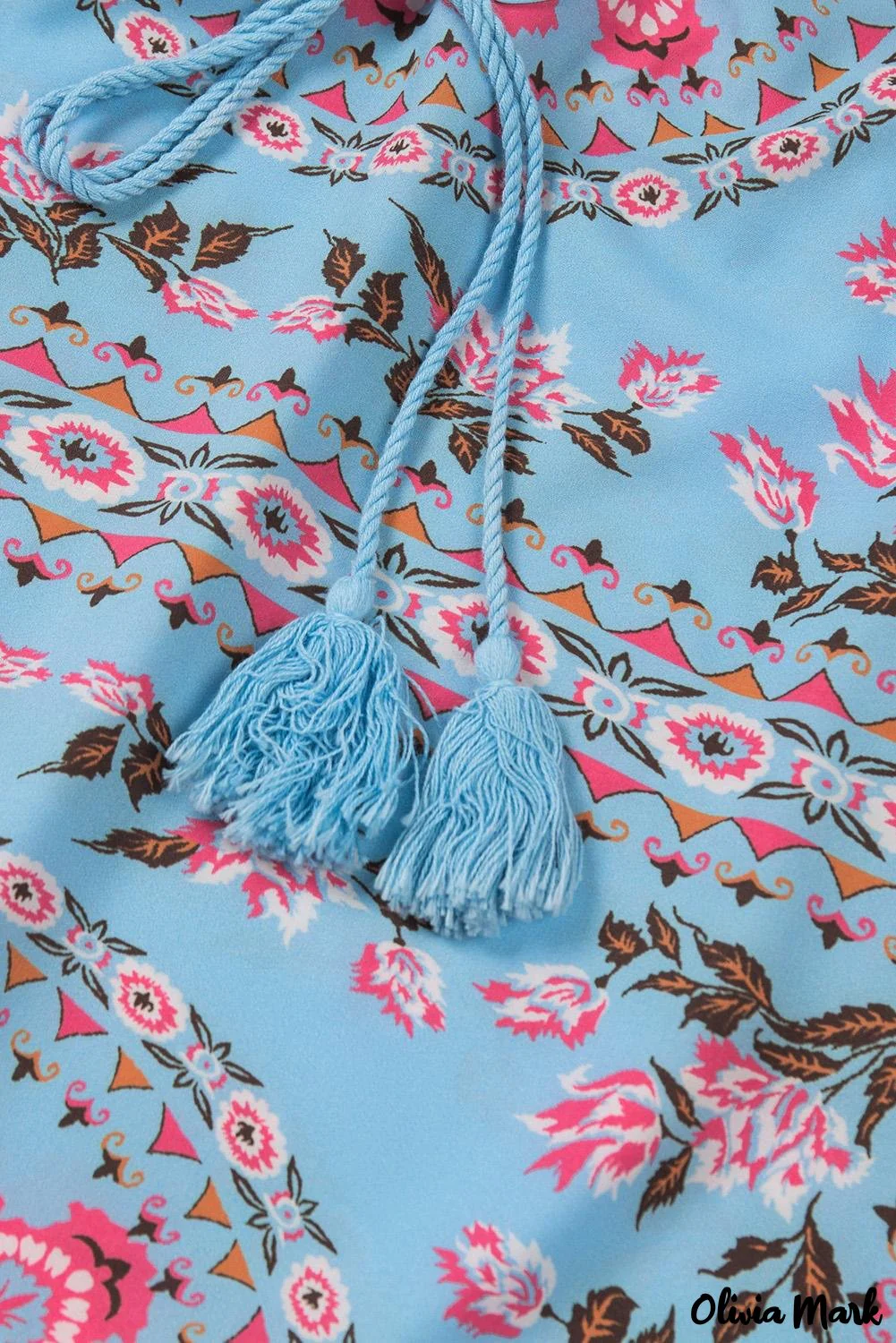 Deanwangkt - Multicolor Peasant Blouse With Floral Print - Deanwangkt