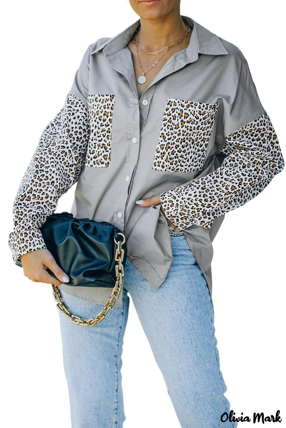 Deanwangkt - Patchwork Drop Shoulder Long Sleeve Shirt - Deanwangkt