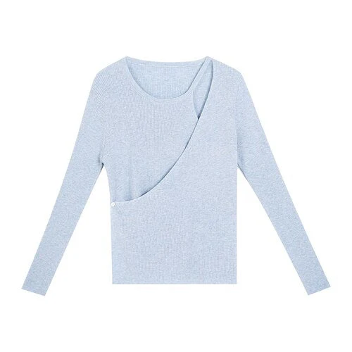 Christmas Gift Autumn Knitted Sweater Women Casual Long Sleeve Thin Slim Y2k Crop Tops Pullover Female Korean Fashion Elegant Jumpers - Deanwangkt