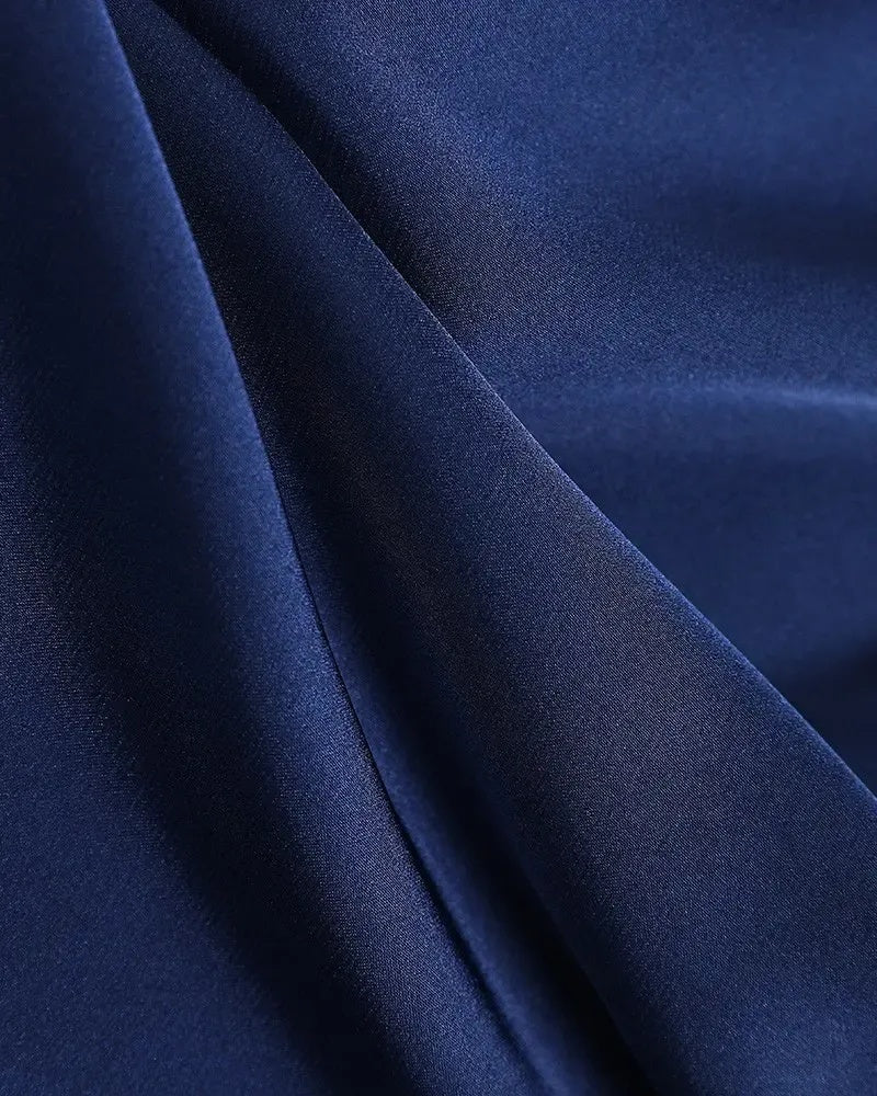 Deanwangkt - V-neck satin top with long sleeves - Deanwangkt