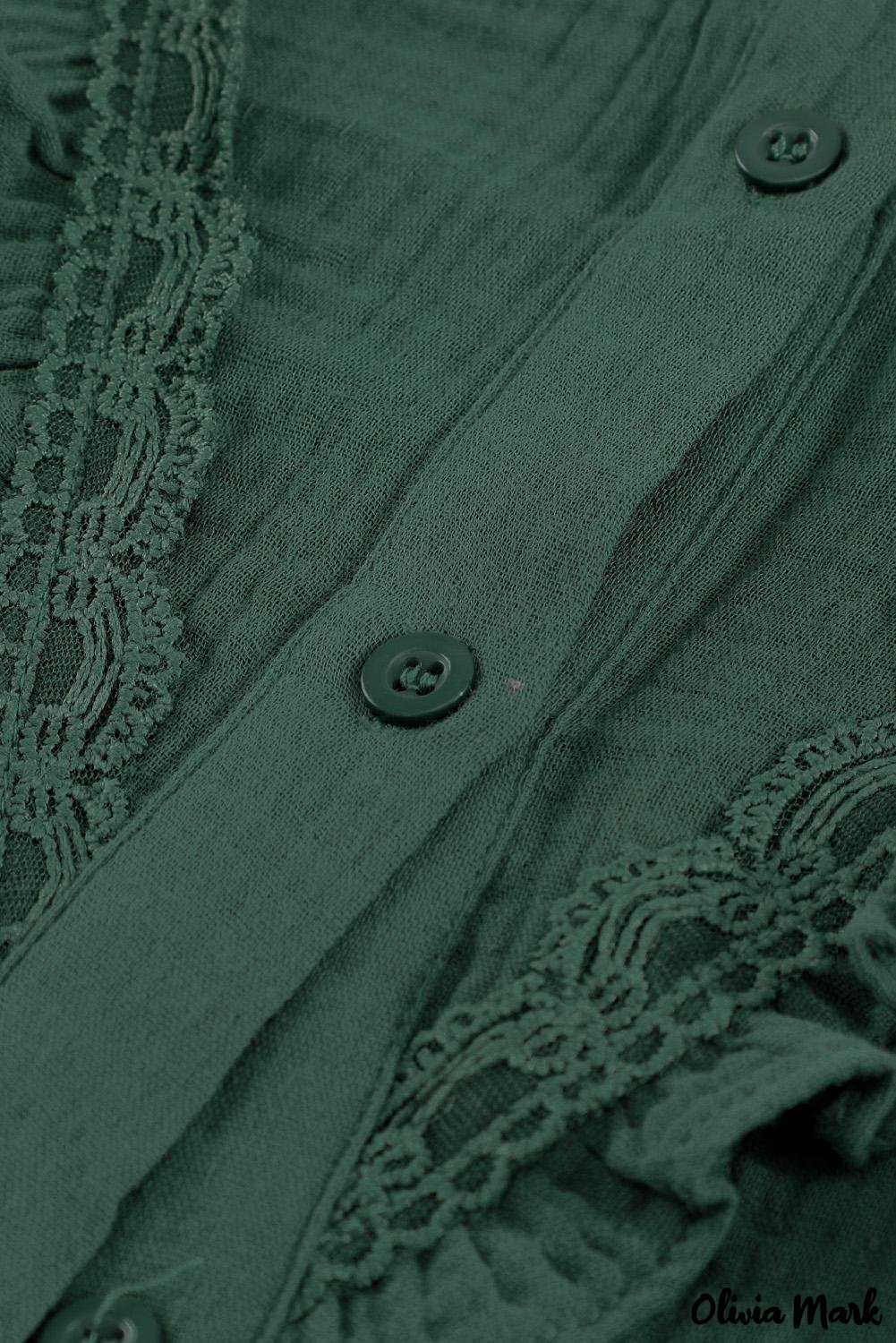 Deanwangkt - White Ruffle Crinkle Long Sleeve Shirt - Deanwangkt