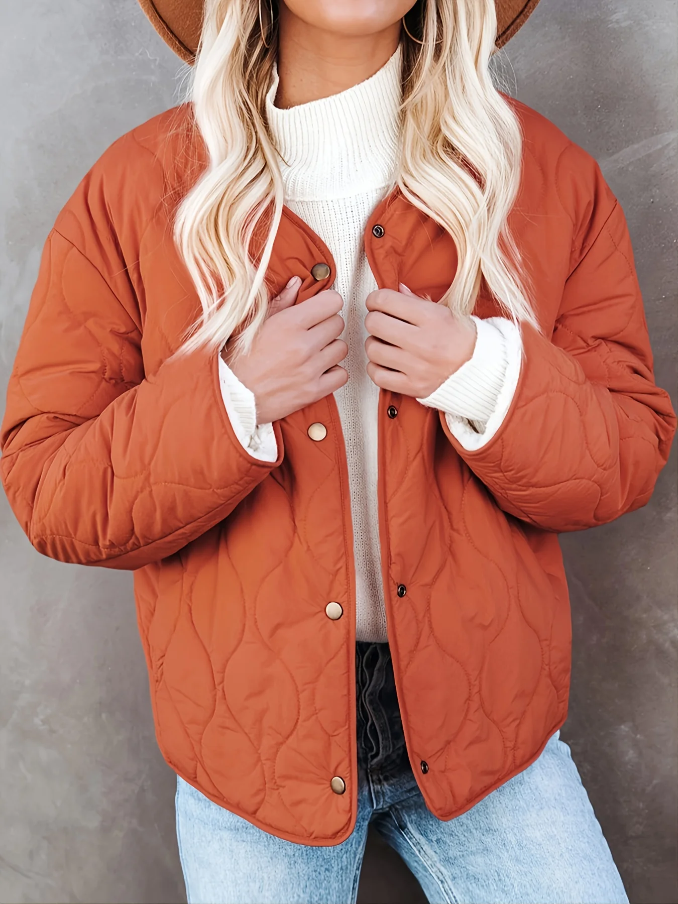 Women's Outerwear Solid Pocket Padded Coat - Deanwangkt