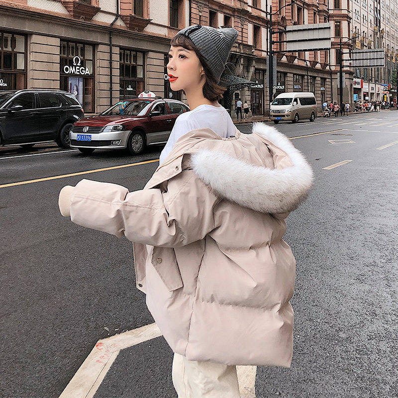 Christmas Gift Deanwangkt New Cotton-padded Clothes Women's Mid-length Winter Jacket Female Thick Ins Bread Clothing Women Loose Padded Coats - Deanwangkt