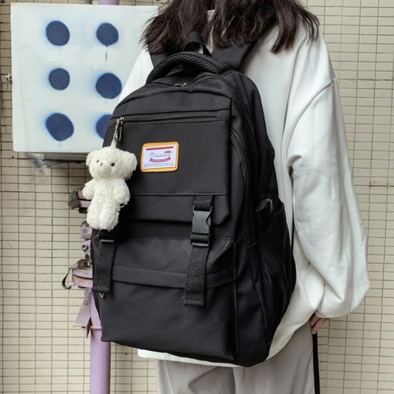 Back to school backpack Candy Colors Large Capacity High Quality Nylon Backpacks For Teenagers Girls  Laptop Work Laptop Mochilas - Deanwangkt