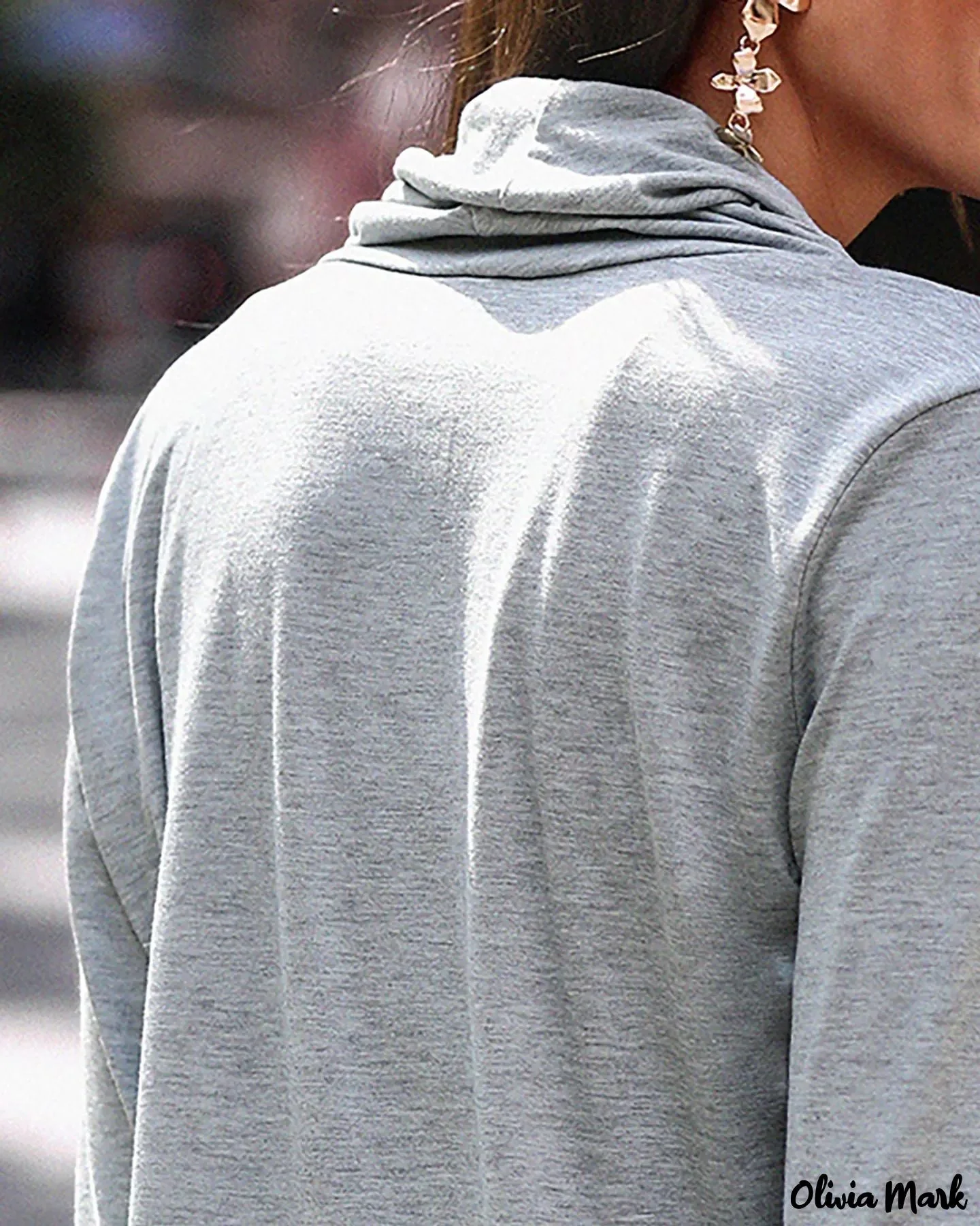 Deanwangkt - Plain draped blouse with long sleeves - Deanwangkt