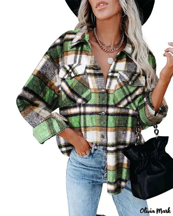 Deanwangkt - Plaid top with buttoned pocket - Deanwangkt