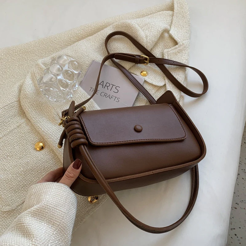 Back To College Deanwangkt Hit Spring Small PU Leather Crossbody Sling Bags Women's Designer Handbag Luxury Brand Underarm Shoulder Side Bag Ladies - Deanwangkt