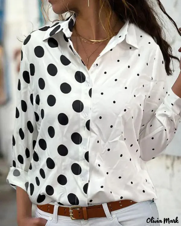 Deanwangkt - Polka Dot Long Sleeve Shirt - Deanwangkt
