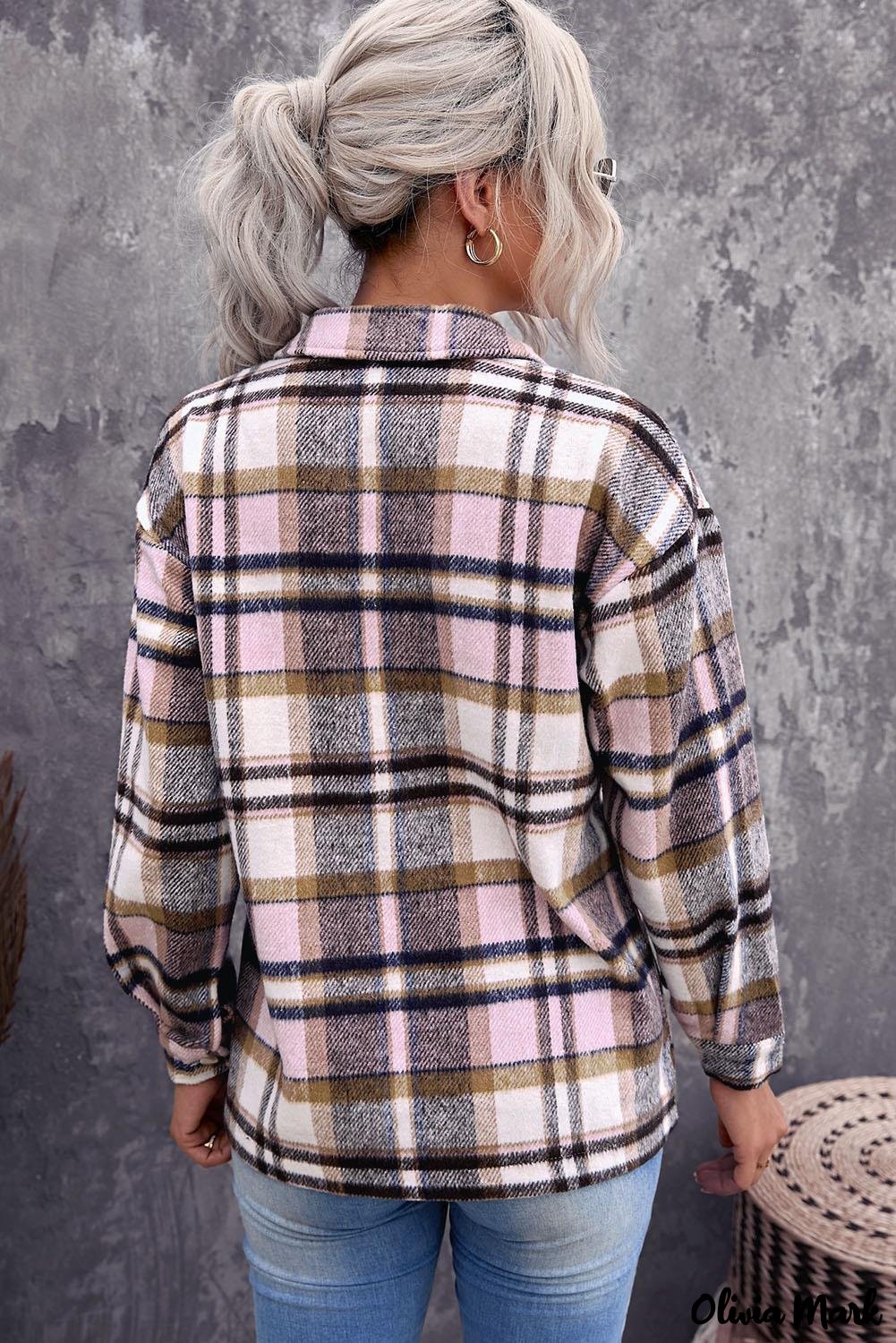Deanwangkt - Pink Geometric Check Pocket Shirt - Deanwangkt