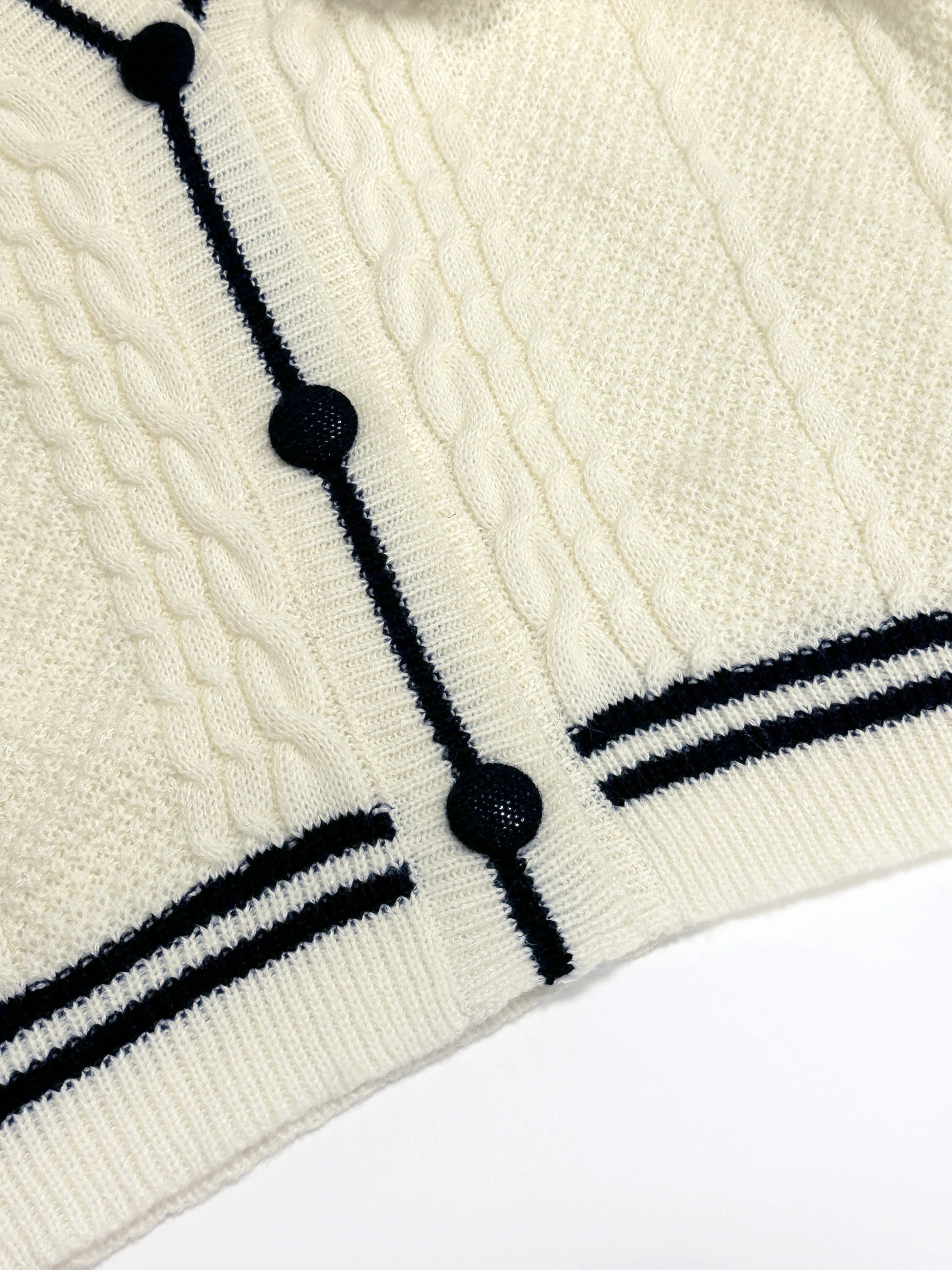 deanwangkt-1  Star Pattern Contrast Trim Cardigan, Casual Long Sleeve Cardigan For Fall & Winter, Women's Clothing - Deanwangkt