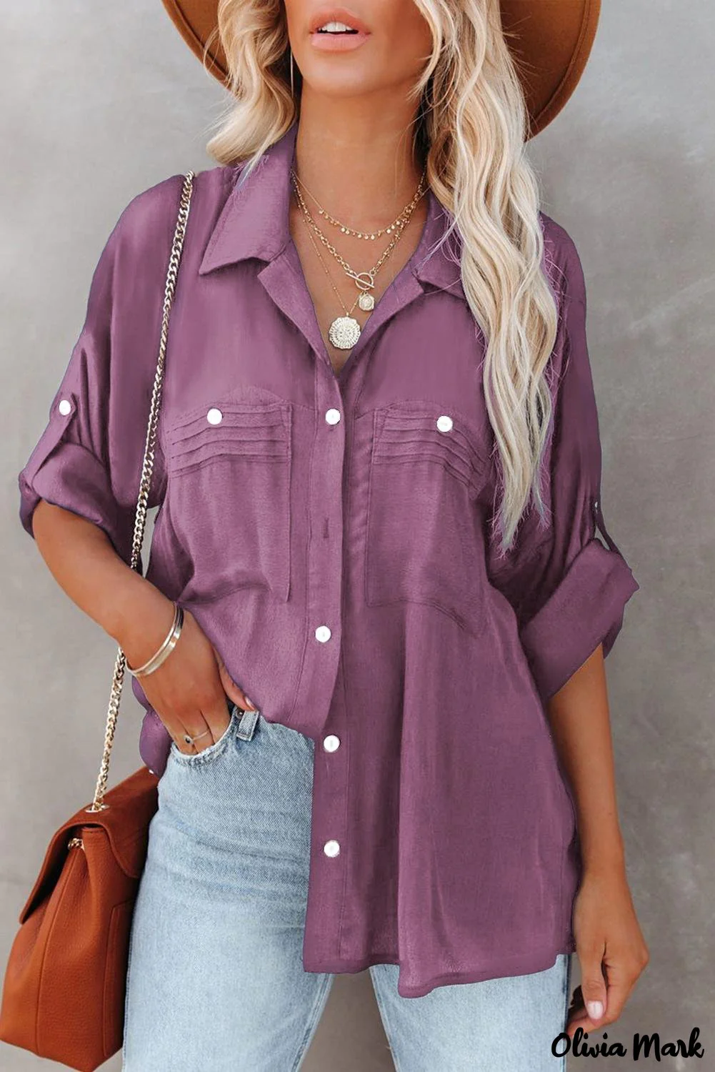 Deanwangkt - White buttoned shirt with long sleeves and plain pocket - Deanwangkt