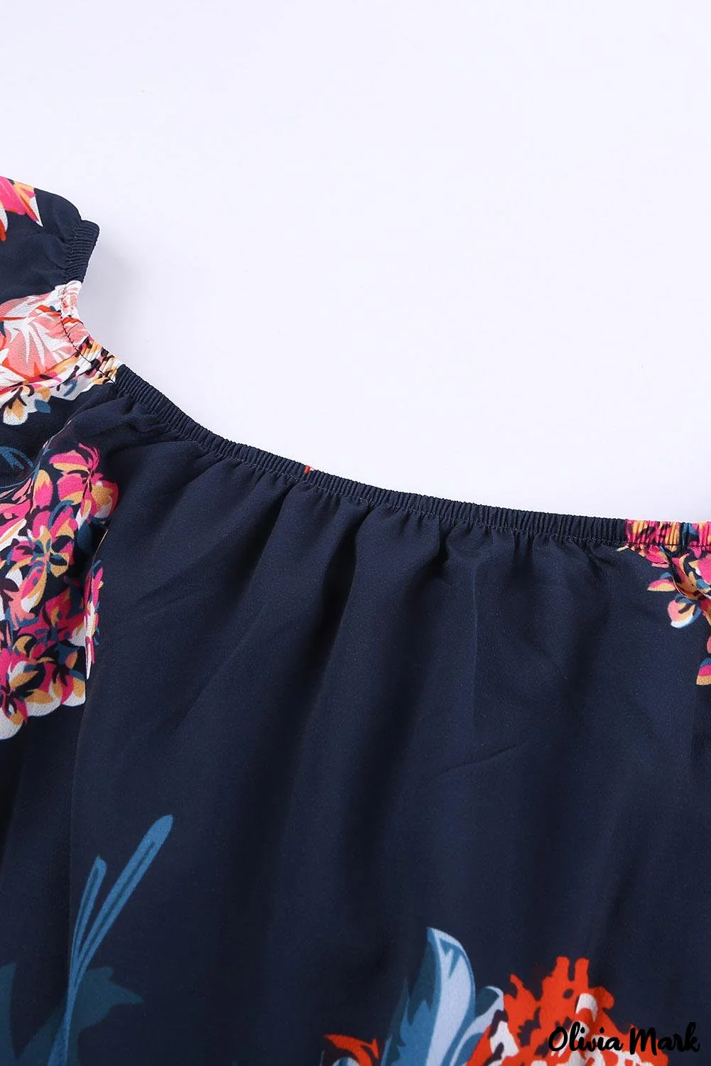 Deanwangkt - Blue Chiffon Off Shoulder Tie Front Blouse - Deanwangkt