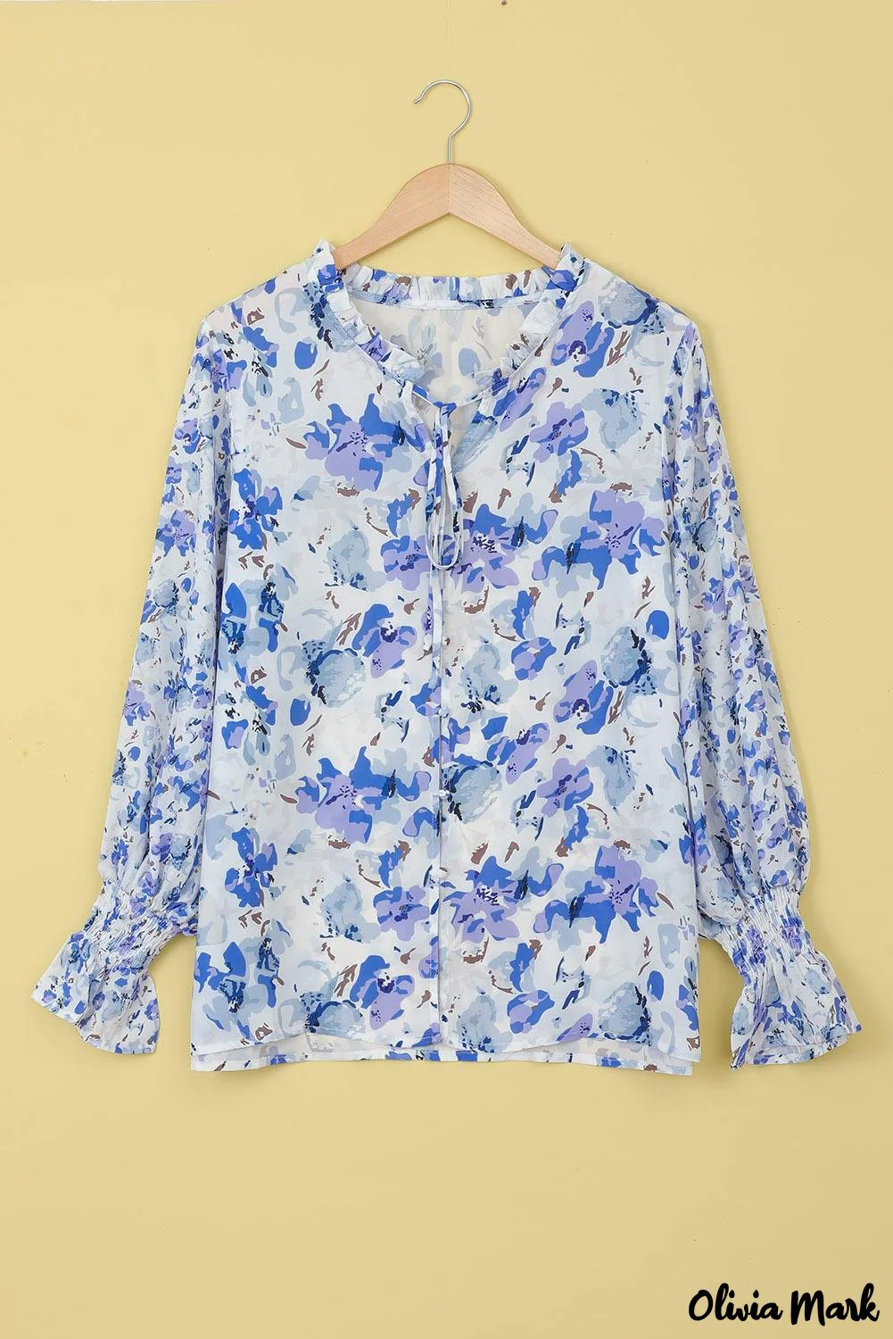 Deanwangkt - Cakewalk Rose Floral Smocked Blouse - Deanwangkt