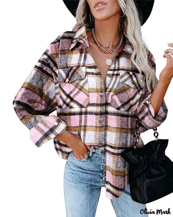 Deanwangkt - Plaid top with buttoned pocket - Deanwangkt