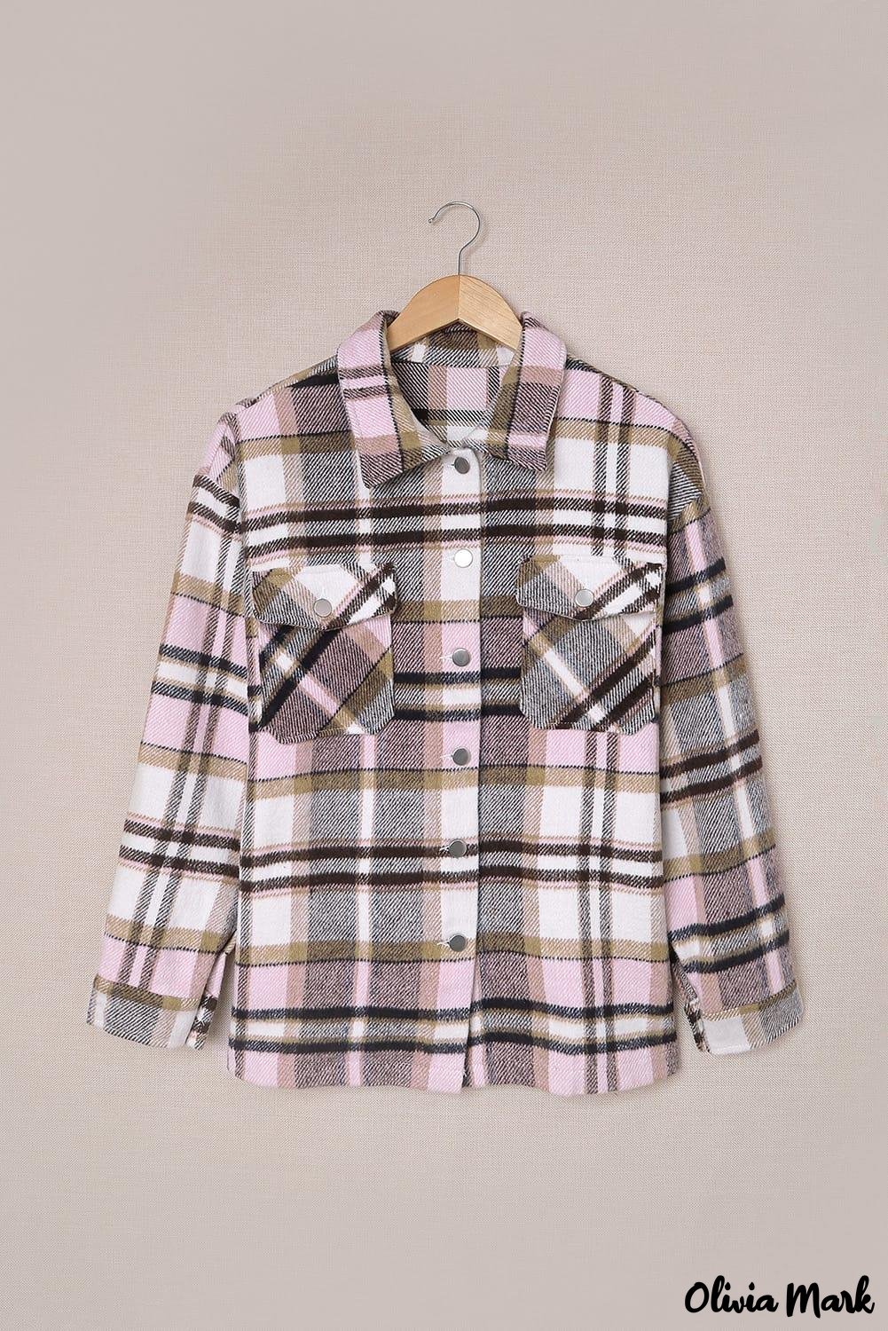 Deanwangkt - Pink Geometric Check Pocket Shirt - Deanwangkt