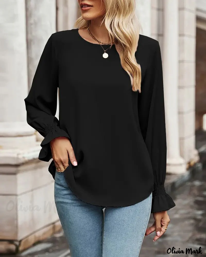 Deanwangkt - Long sleeve top with round neck - Deanwangkt