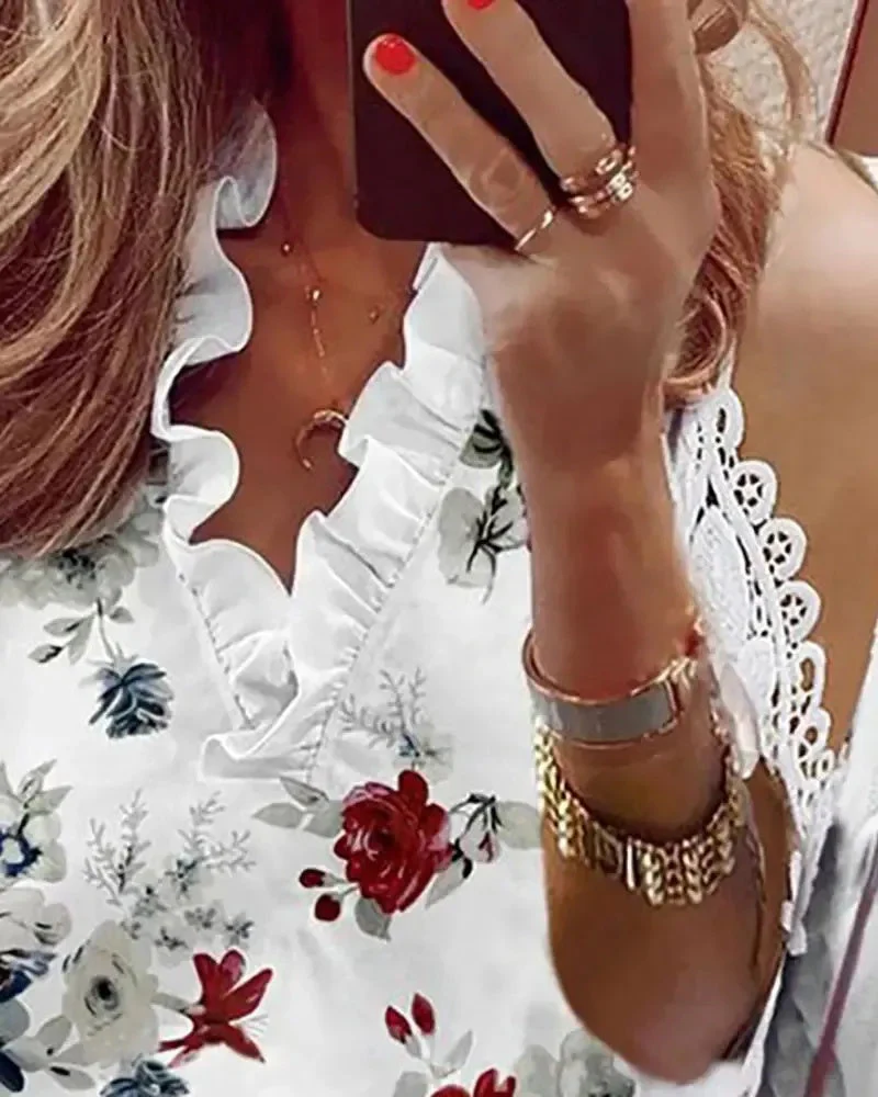 Deanwangkt - Off-the-shoulder floral-print guipure lace top - Deanwangkt