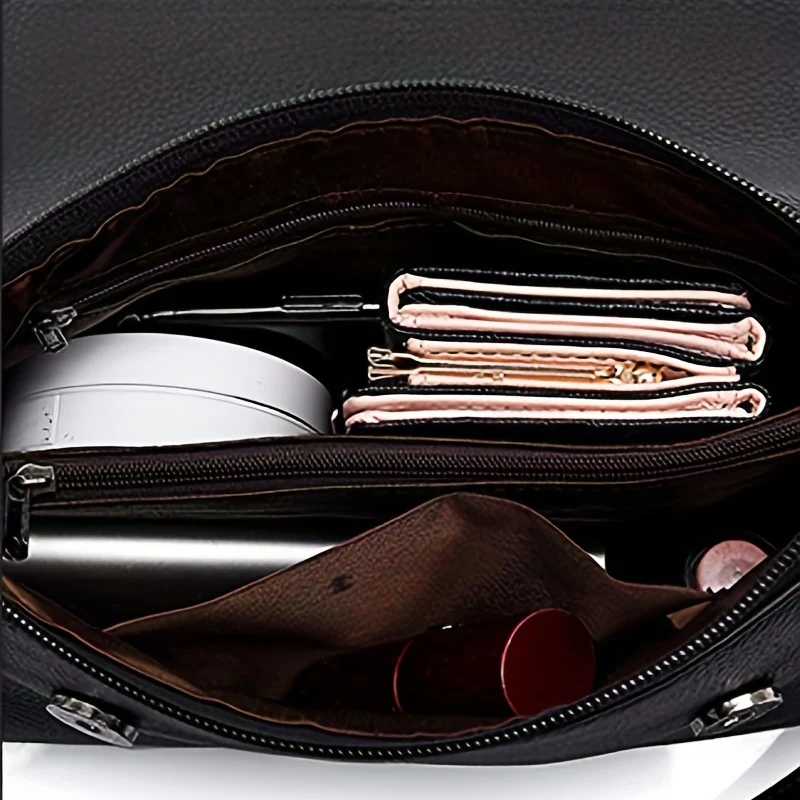 deanwangkt-1 Mini Genuine Leather Crossbody Bag, Vegan Classic Shoulder Bag, Women's Casual Handbag & Phone Purse - Deanwangkt