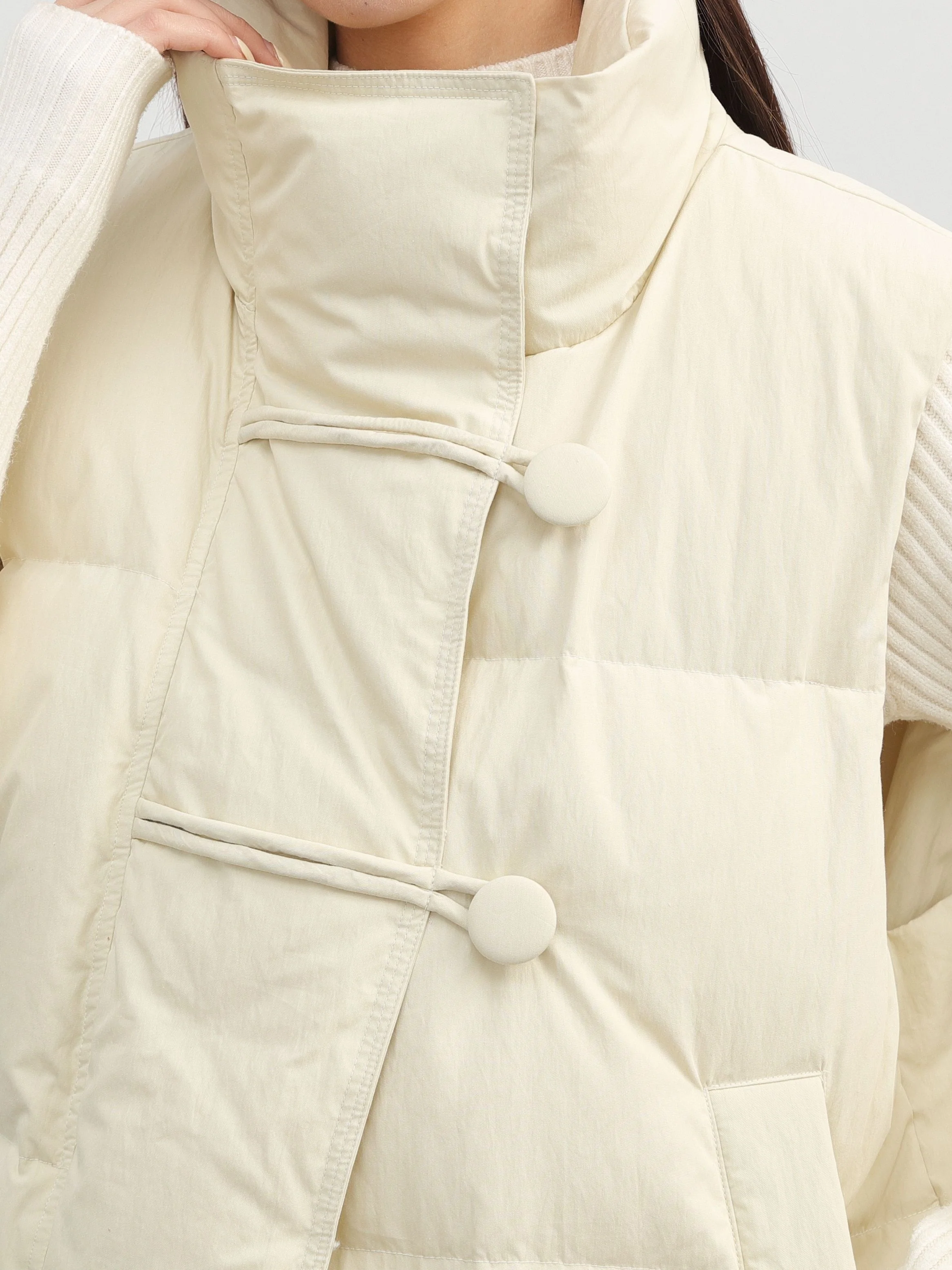 deanwangk Buckle Front High Neck Vest, Casual Solid Sleeveless Versatile Outerwear, Women's Clothing - Deanwangkt