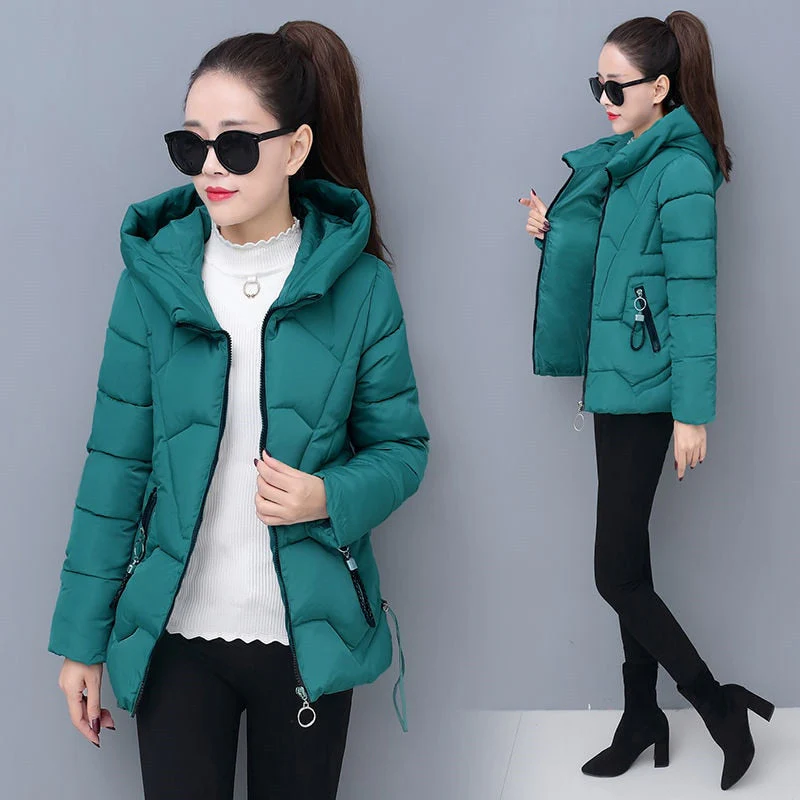 Christmas Gift Deanwangkt Winter Jacket Women Coats Hooded Jackets Parkas Thick Warm Cotton Padded Female Loose Short Coat Outwear Plus size 4XL P820 - Deanwangkt