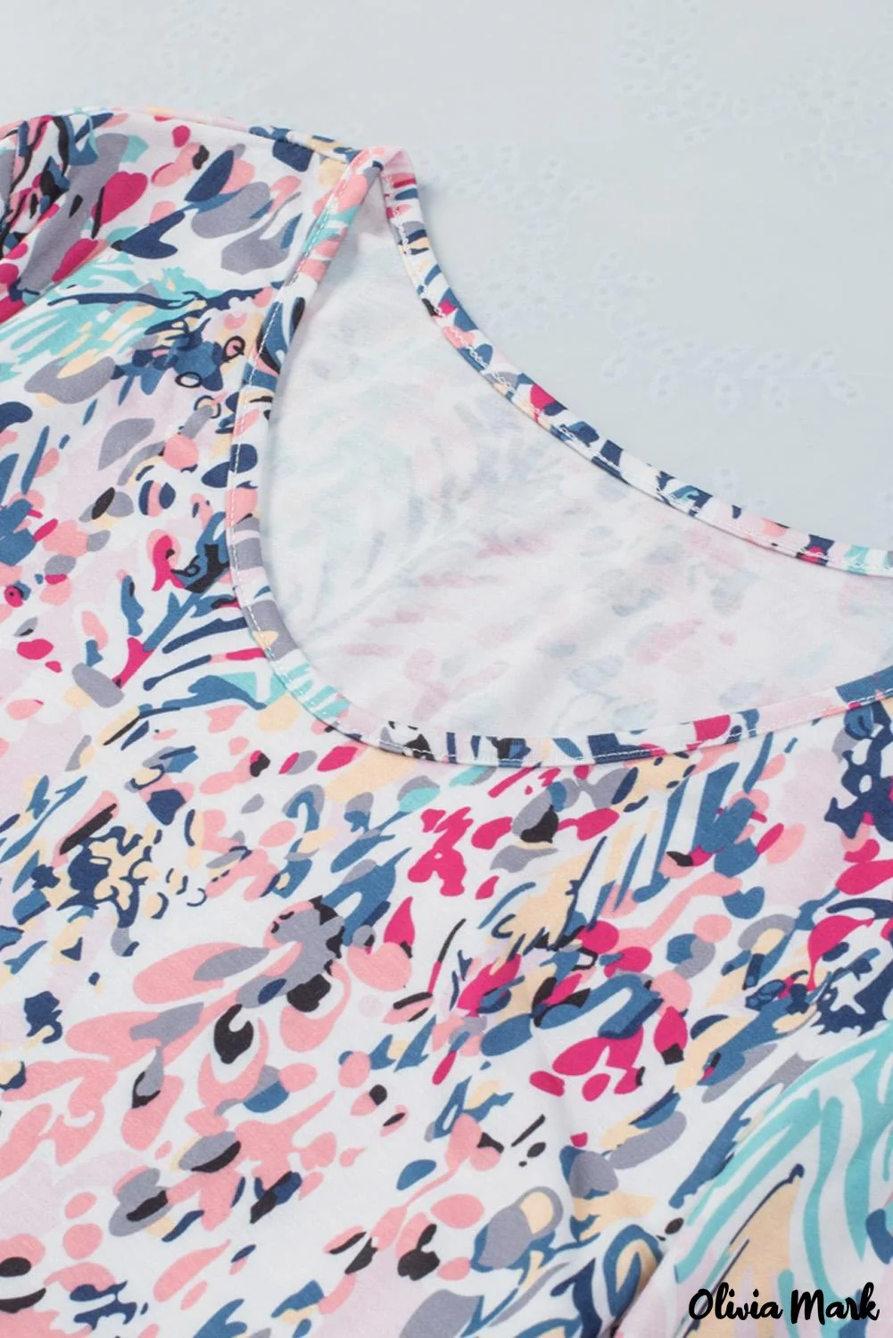 Deanwangkt - Green Floral Print Puff Sleeve Loose Blouse - Deanwangkt
