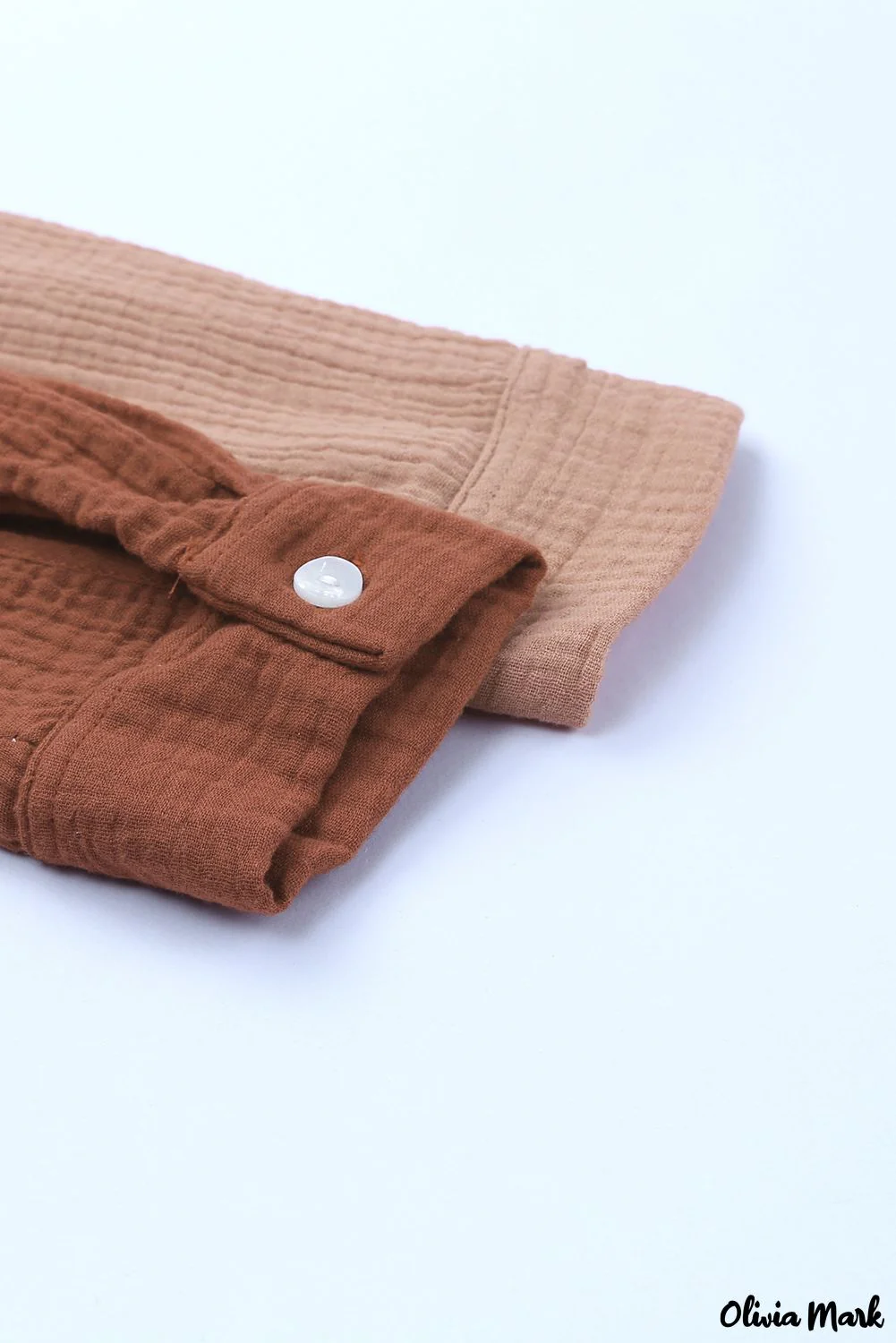 Deanwangkt - Brown textured long sleeve shirt with pocket - Deanwangkt