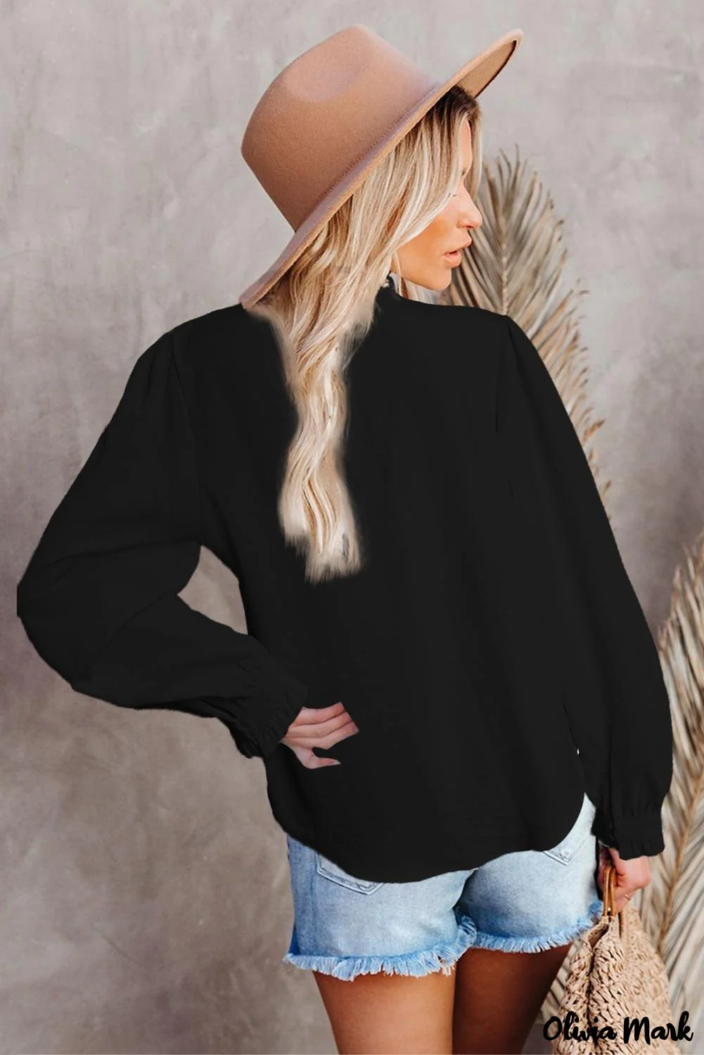 Deanwangkt - White Lace Patchwork Ruffle Long Sleeve Blouse - Deanwangkt