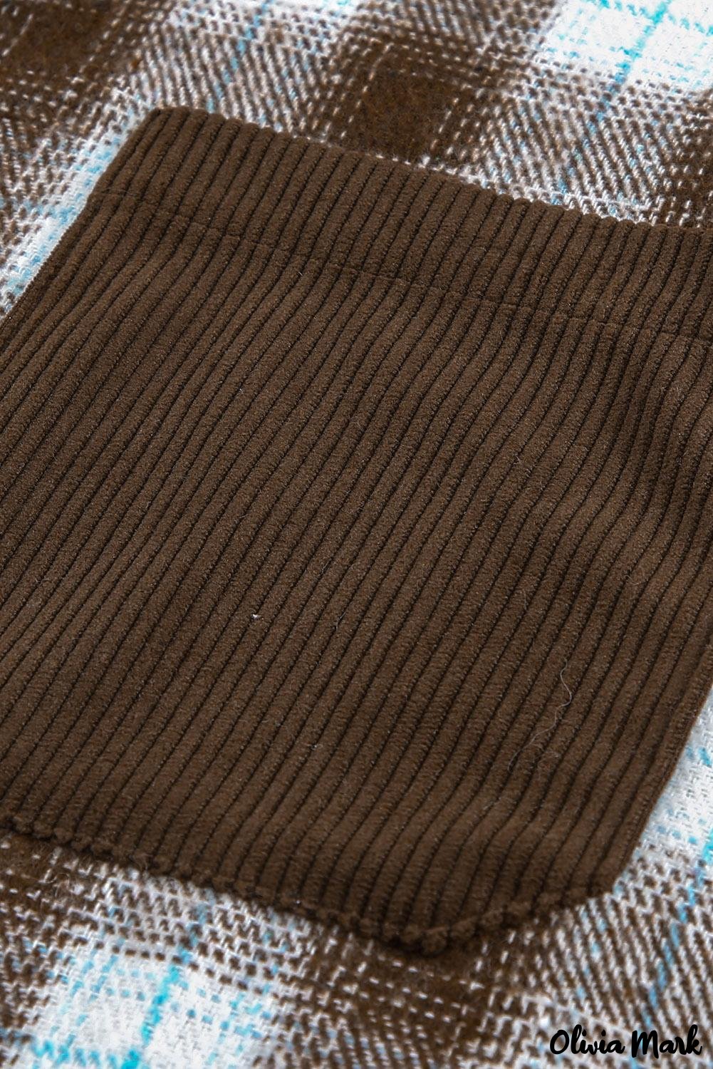 Deanwangkt - Oversized button-up shirt in checked corduroy - Deanwangkt