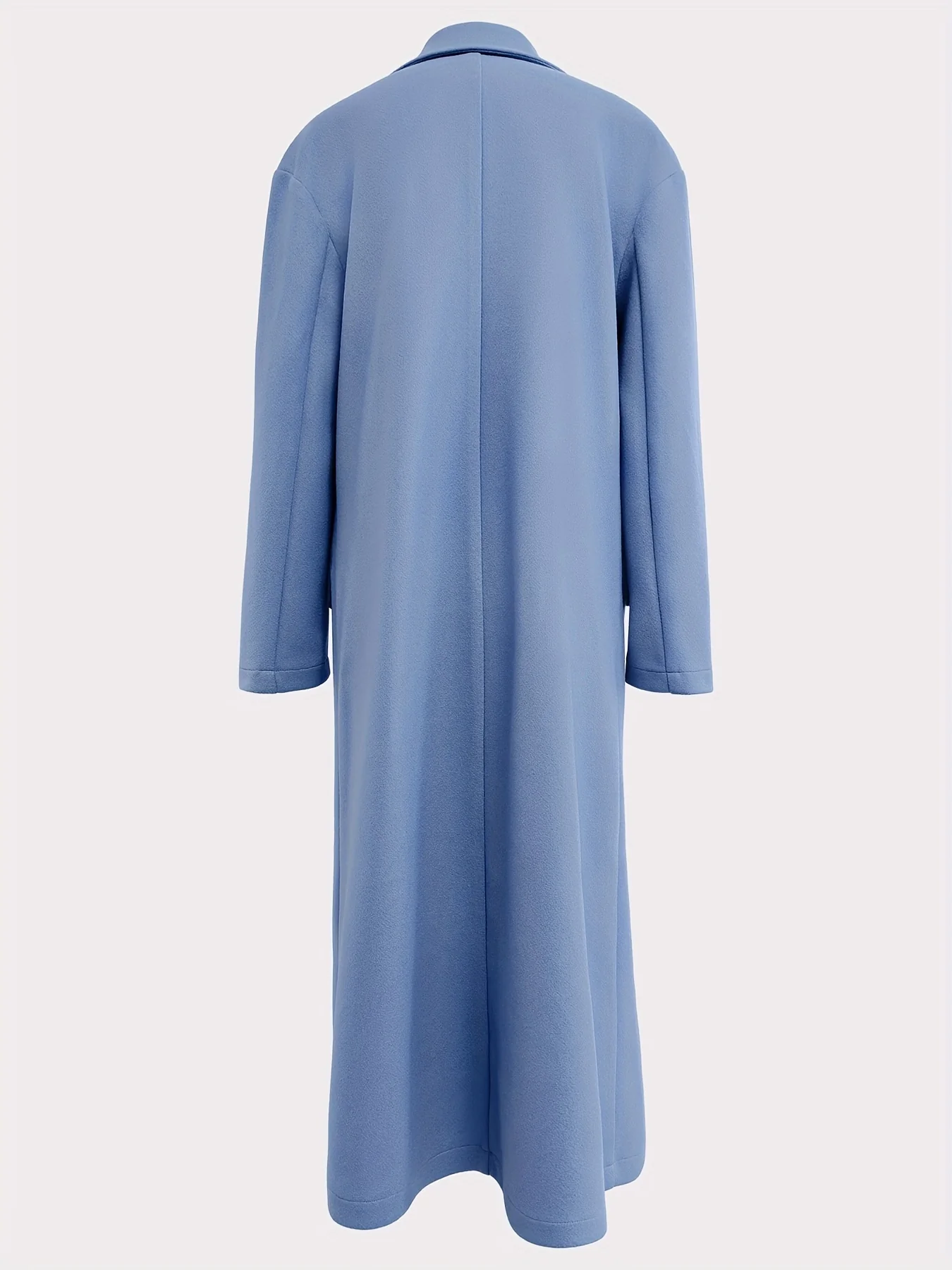 deanwangkt-1  Double Breasted Lapel Pea Coat, Elegant Long Sleeve Solid Outerwear, Women's Clothing - Deanwangkt