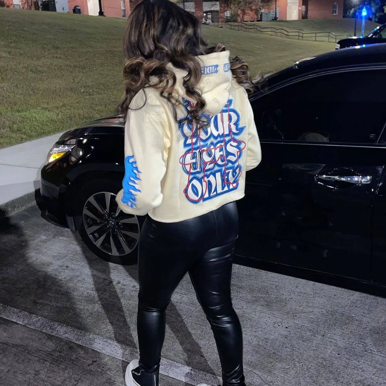 Black Friday Women Fleece Hoodie Y2K Streetswear Top Graphic Tshirt Deanwangkt Winter Fall Clothes Sweatshirt Hooded Long Sleeve Tops Pullover - Deanwangkt