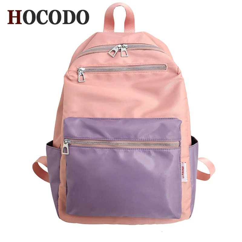 Deanwangkt Women Backpack For Teenage Girls Fashion Nylon School Bag Female Backbag Casual Large Capacity Travel Bag Mochilas K45 - Deanwangkt