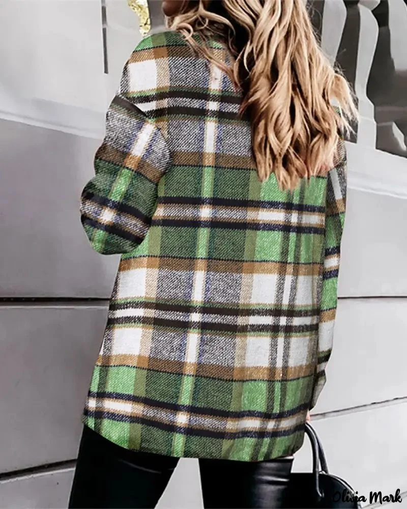 Deanwangkt - Plaid top with buttoned pocket - Deanwangkt