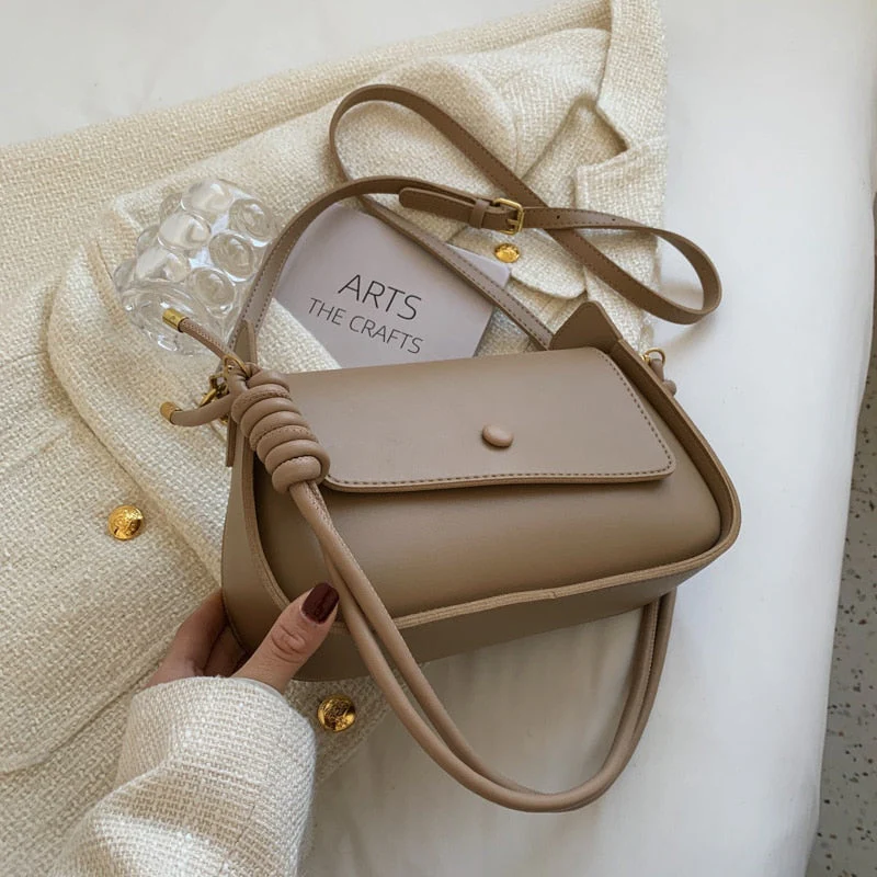 Back To College Deanwangkt Hit Spring Small PU Leather Crossbody Sling Bags Women's Designer Handbag Luxury Brand Underarm Shoulder Side Bag Ladies - Deanwangkt