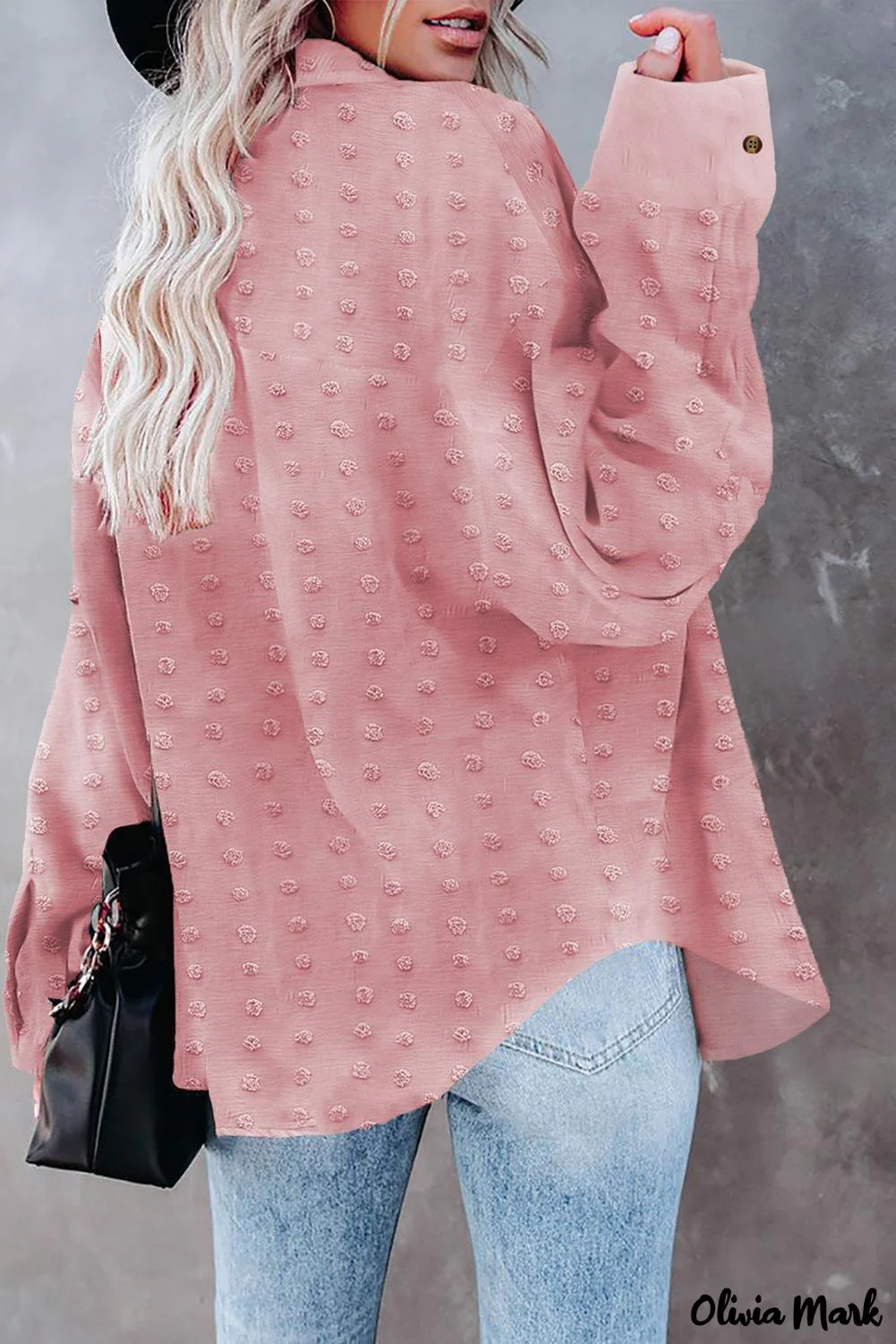 Deanwangkt - Green Polka Dot Long Sleeve Button Pocket Shirt - Deanwangkt